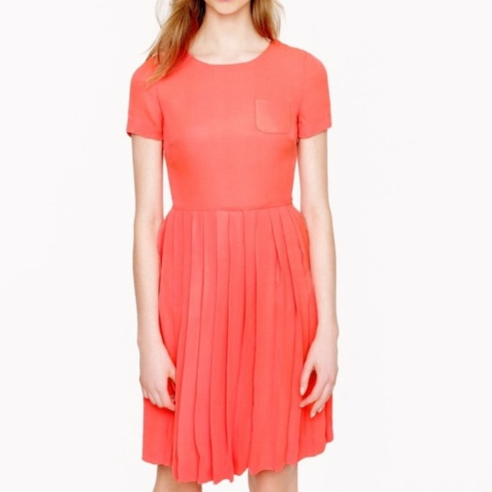 J. Crew collection pleated pocket dress